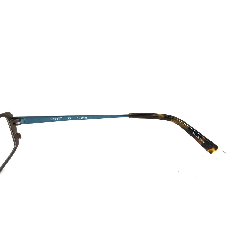 Esprit Kids Eyeglasses Frame ET17363 535 Brown Blue Rectangle Full Rim 50-16-135